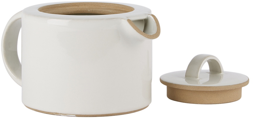 departo White Ceramic Tea Pot