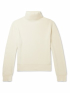 The Row - Daniel Ribbed Cashmere Mock-Neck Sweater - Neutrals