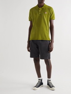 Maison Kitsuné - Logo-Appliquéd Cotton-Piqué Polo Shirt - Green