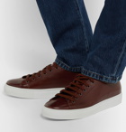 Paul Smith - Sotto Burnished-Leather Sneakers - Brown