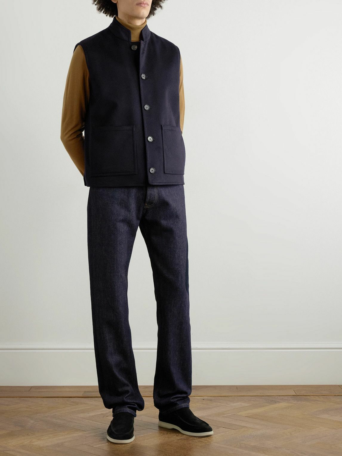 Loro Piana - Storm System Cashmere-Felt Gilet - Blue