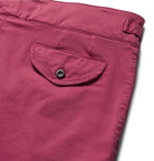 Rubinacci - Manny Pleated Stretch-Cotton Twill Shorts - Men - Pink