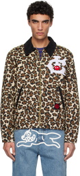 ICECREAM Beige & Brown Work Jacket