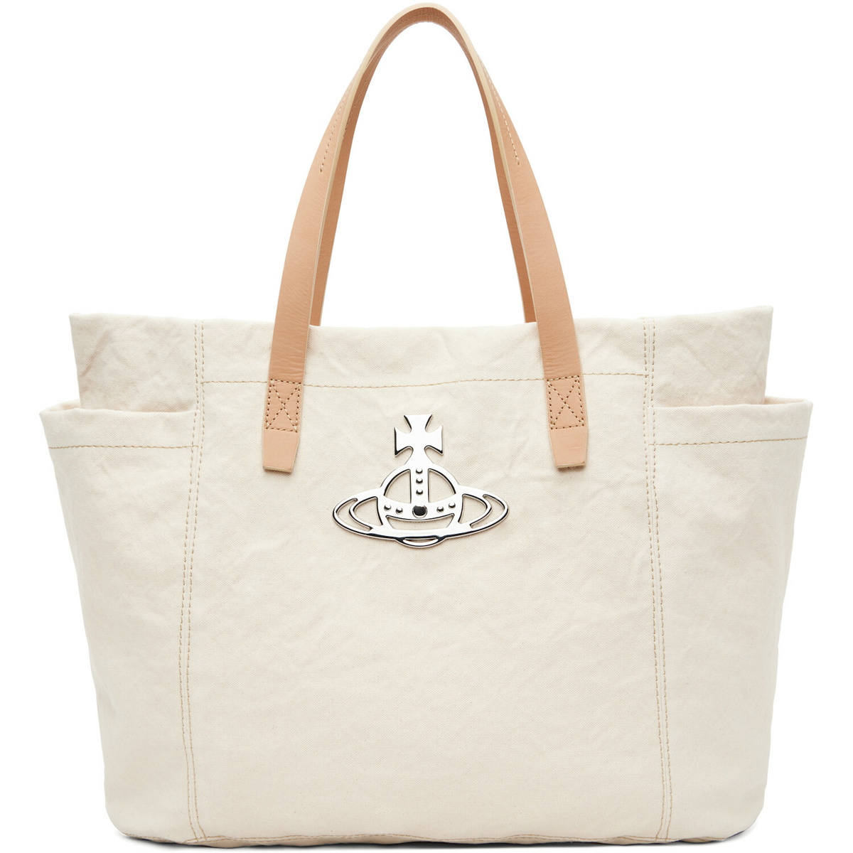 Vivienne Westwood Beige Henry Medium Tote