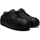 Marsèll Black Cassapana Pebbled Leather Sneakers