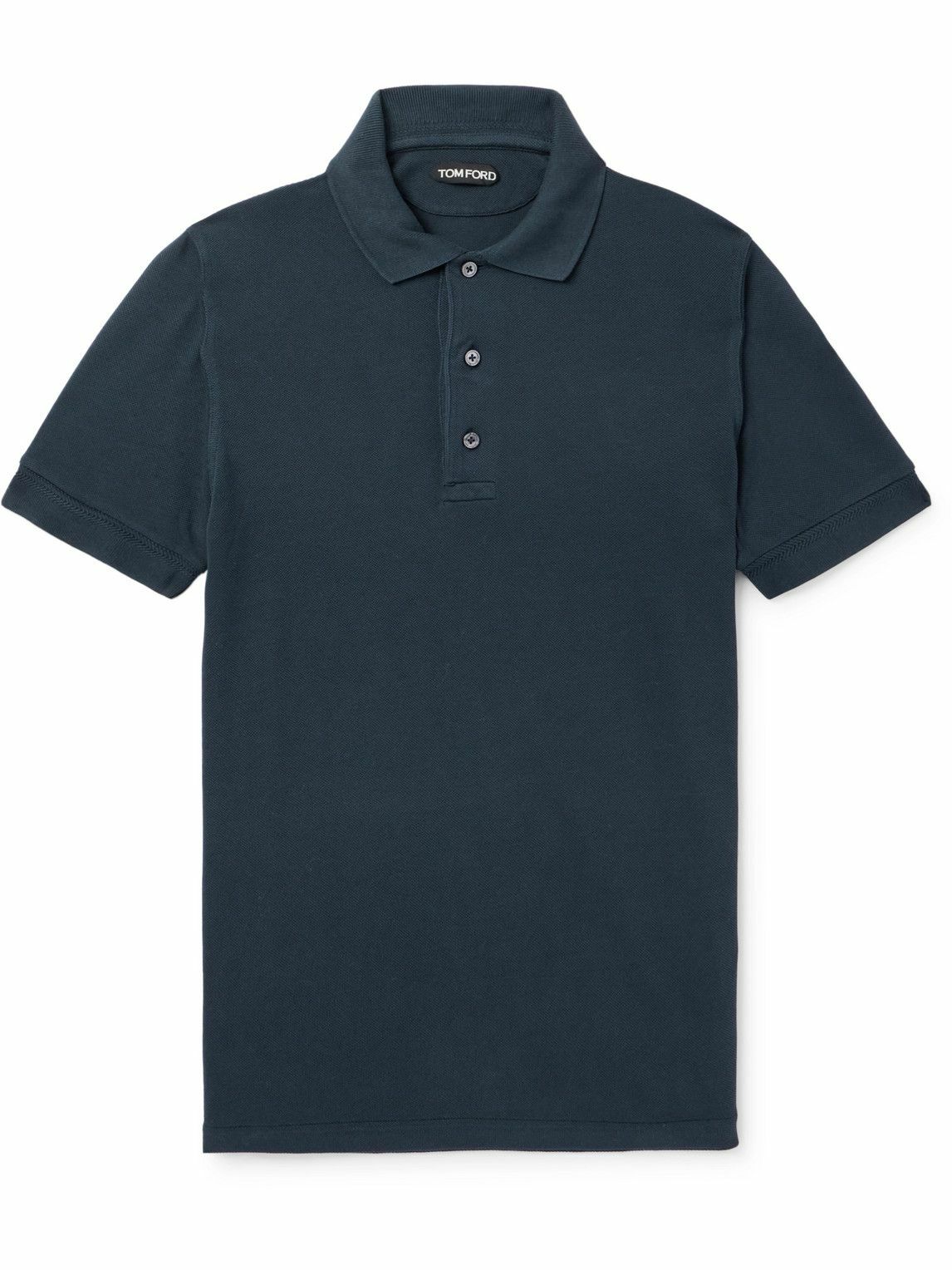 専用 TOM FORD トムフォード / GARMENT DYED POLO TOM FORD Garment Dyed Polo in Black | FWRD