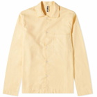 Tekla Fabrics Men's Flannel Sleep Shirt in Gentle Yellow