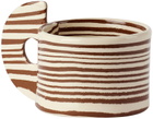 Henry Holland Studio Brown & White Stripe Mug