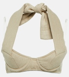 Jacquemus - Le Haut Cuscinu linen bralette