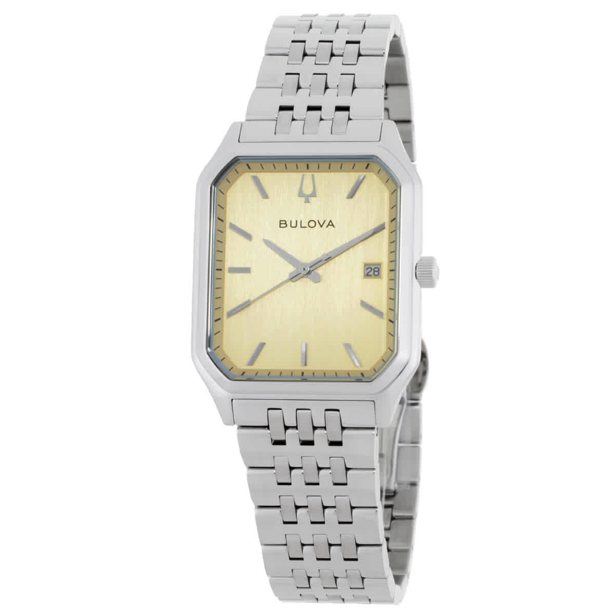 Bulova We Are All Here Yellow Dial Mens Watch 96B471