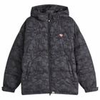 A Bathing Ape Women's Solid Camo Down Jacket in Black 