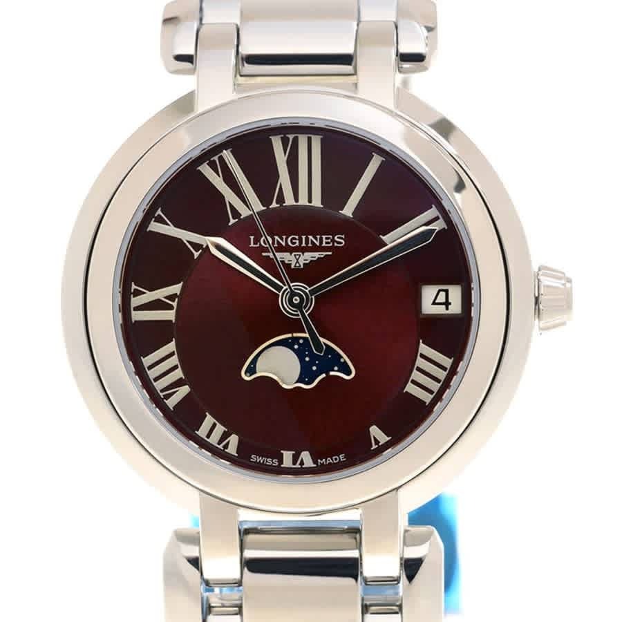 Longines Primaluna Quartz Red Dial Ladies Watch L8.115.4.92.6