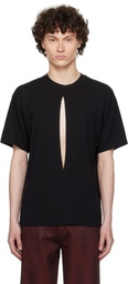 LGN Louis Gabriel Nouchi Black Slit T-shirt