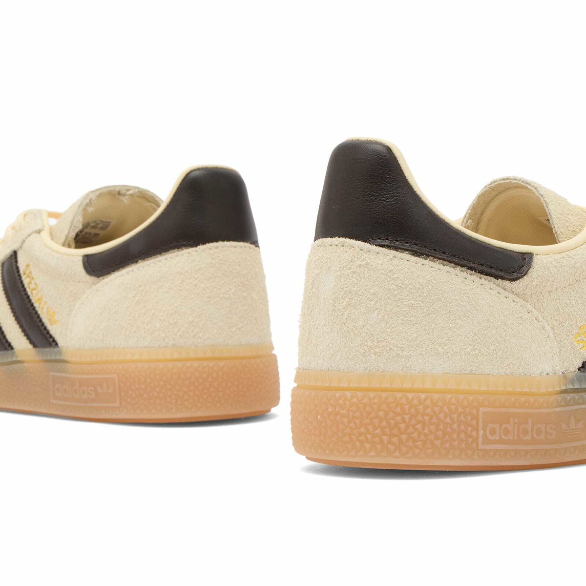 Adidas Women's Handball Spezial Sneaker in Warm Vanilla/Aurora Coffee/Gold Met.