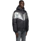 Isabel Marant Black and Silver Oerper Puffer Jacket