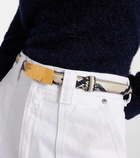 Khaite Axel Small snake-effect leather belt