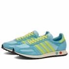 Adidas La Trainer OG Sneaker in Preloved Blue/Semi Solar Yellow/Icey Blue