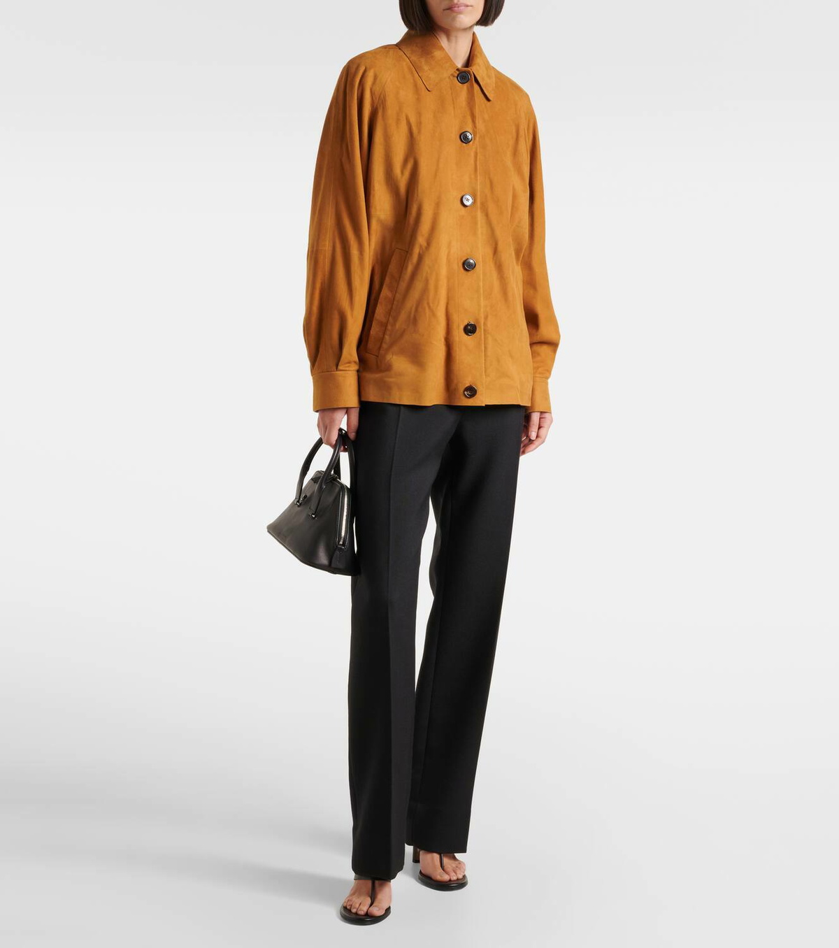 The Row Sedor suede jacket