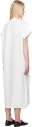 Studio Nicholson Off-White Cley Linen Midi Dress