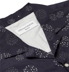 Officine Generale - Dario Camp-Collar Printed Cotton-Voile Shirt - Blue