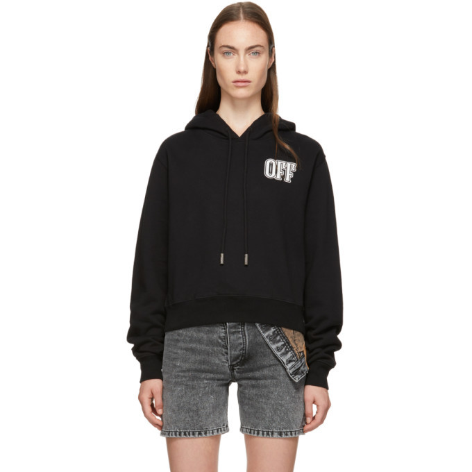 Photo: Off-White Black Lips Cropped Hoodie