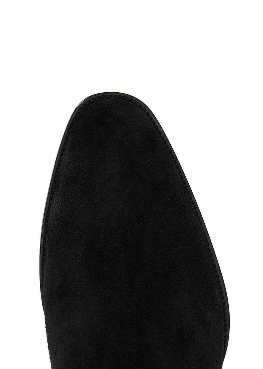 Saint Laurent Wyatt 30 Suede Chelsea Boots Black Saint Laurent