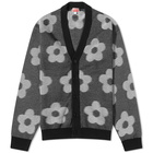 Kenzo Paris Men's Kenzo Flower Cardigan in Black