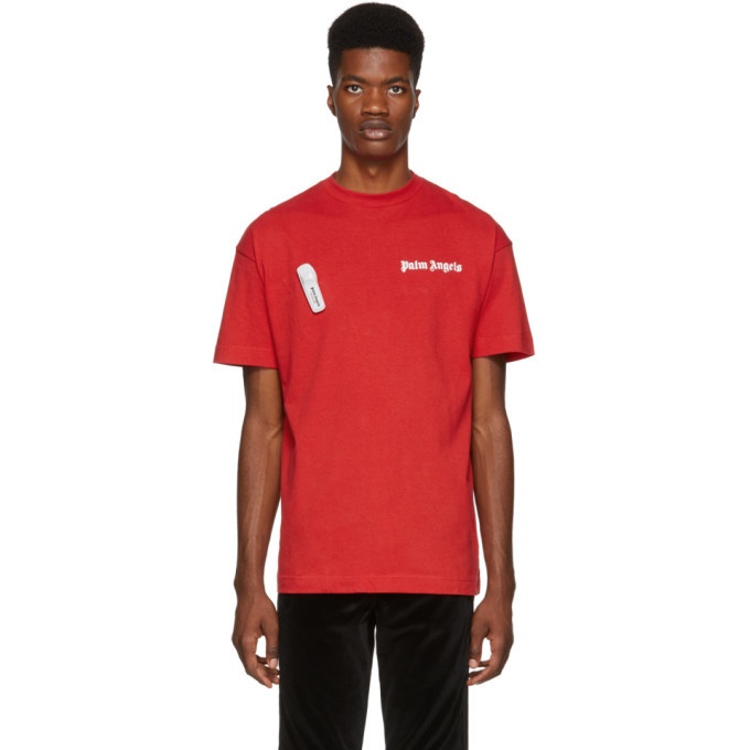 Photo: Palm Angels Red New Basic T-Shirt