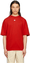 Tommy Jeans Red Embroidered T-Shirt