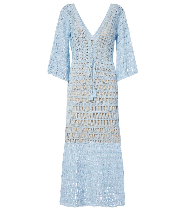 Photo: Anna Kosturova Crochet cotton maxi dress