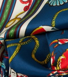 Alémais Printed silk twill scarf