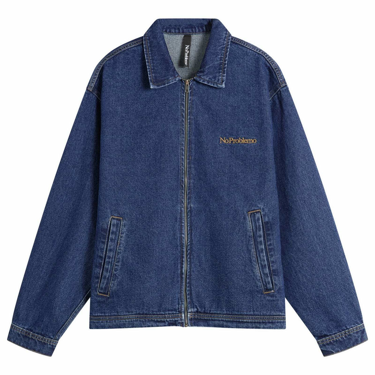 No Problemo Men's Nayoko Heavyweight Denim Jacket in Blue