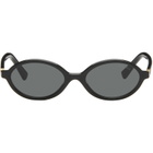 Miu Miu Eyewear Black Miu Regard Sunglasses