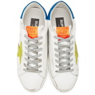 Golden Goose White and Yellow Superstar Sneakers