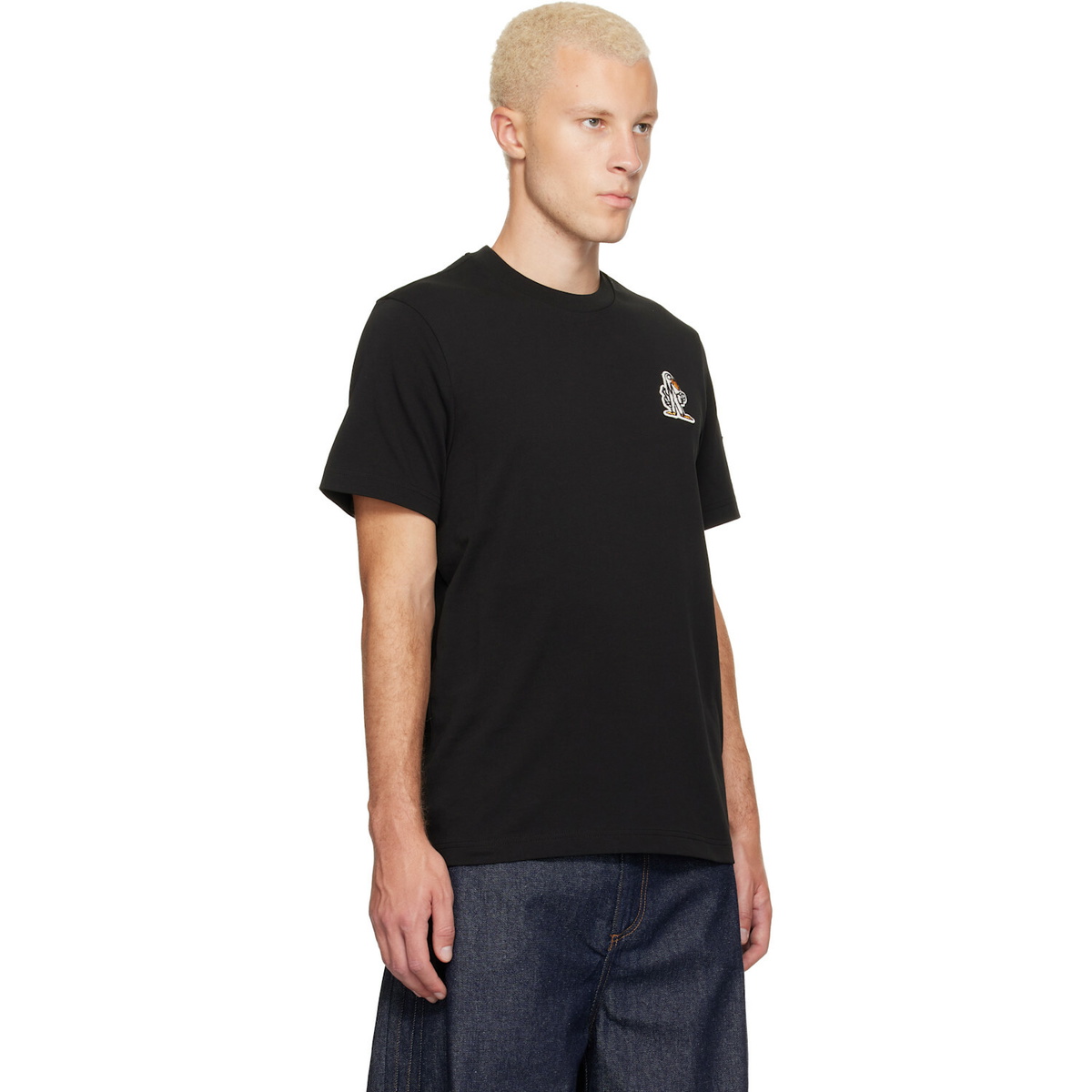 Moncler Black Logo Cotton T-shirt