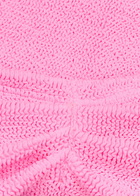 Hunza G - Seersucker Mini Skirt, Bright Pink, One Size, Ruched Detail At Back, Pull On, Machine Wash, Hunza G Skirt