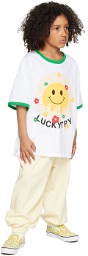 Luckytry Kids White Smile Flower T-Shirt