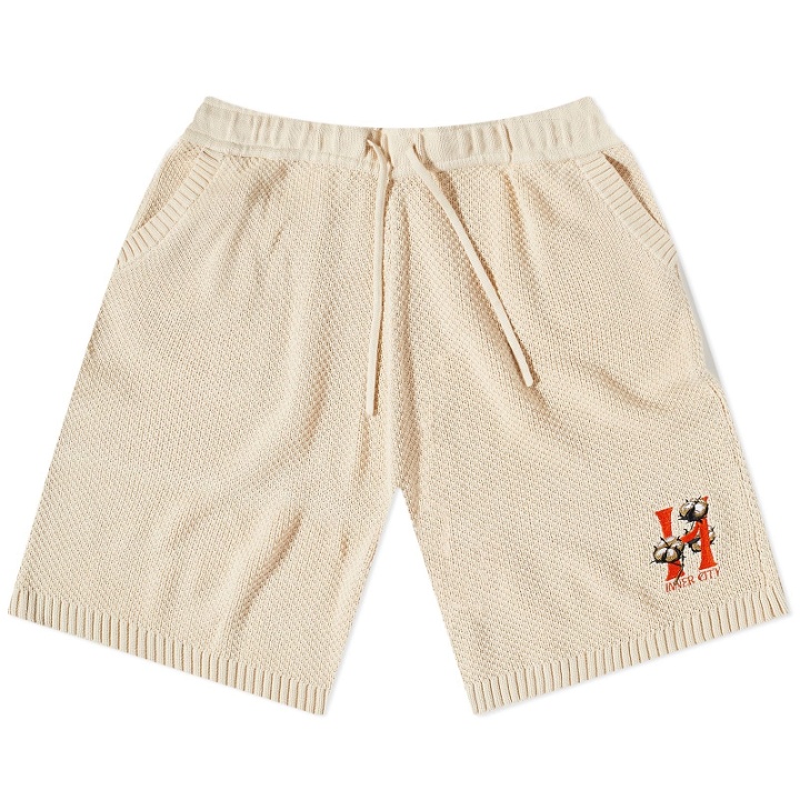 Photo: Honor the Gift Men's Knitted H Shorts in Bone