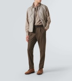 Berluti Herringbone wool shirt