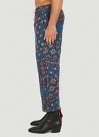 Kantha Print Pants in Blue