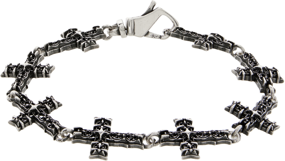 Emanuele Bicocchi Multi Notre-Dame Cross Bracelet