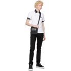 Versace Jeans Couture White and Black Logo Polo