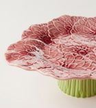 Bordallo Pinheiro Maria Flor Small earthenware cake stand