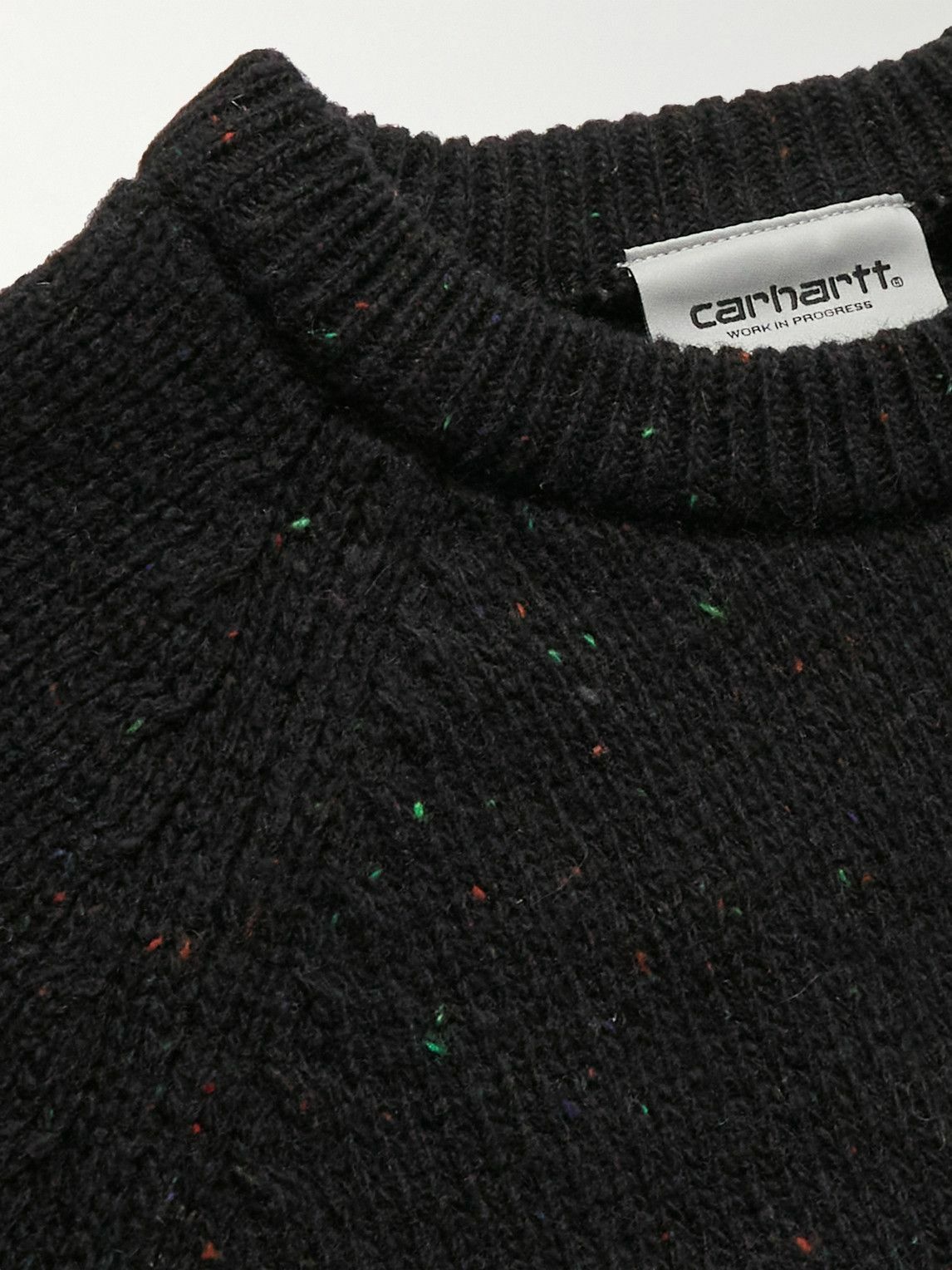 værst Lave skolde Carhartt WIP - Anglistic Wool-Blend Sweater - Black Carhartt WIP