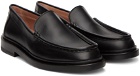 Legres Black Leather Loafers
