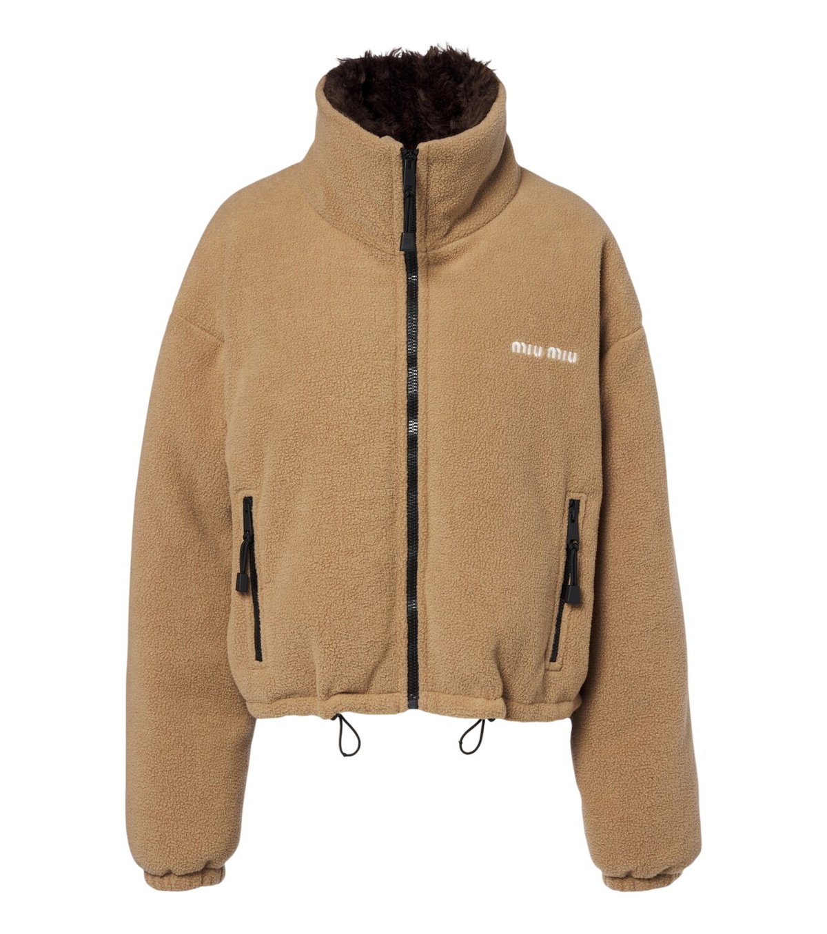 Miu Miu Blue Oversized Down Jacket Miu Miu