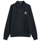 Fred Perry Men's Tennis Badge Collared Sweatshirt in Navy