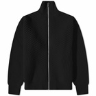 Jil Sander Men's Full Zip Knit in Black