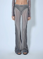 Jean Paul Gaultier Re-Edition Flare Trousers Morphing Stripes