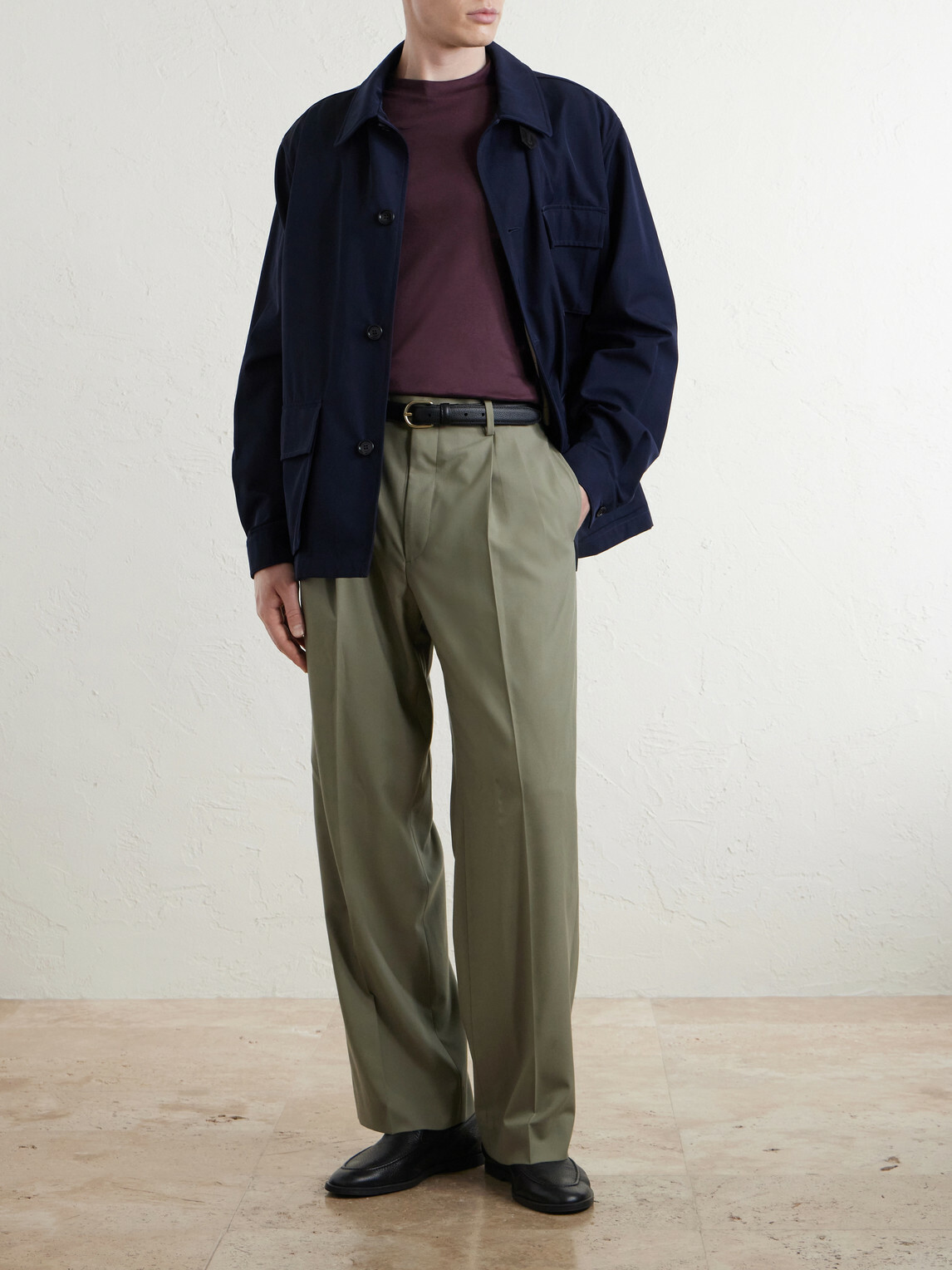 Canali - Cotton-Jersey T-Shirt - Burgundy
